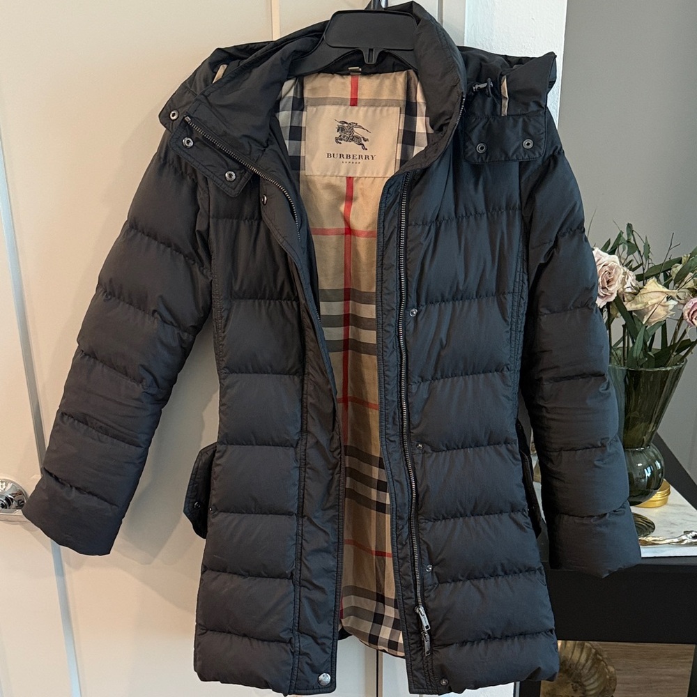 Burberry Charcoal Quilted Jacket